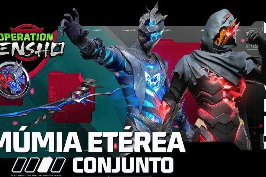 Free Fire Como Obter o Conjunto Múmia Etérea