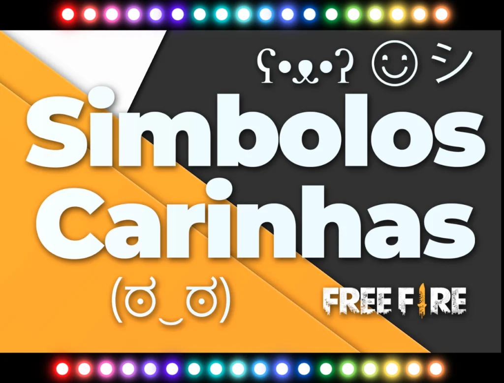 Símbolo de Carinhas para Nick no Free Fire Emojis para Copiar e Colar