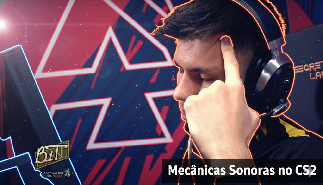 Umm homen usando fone de ouvido jogando counter strike 2 arrumando fone