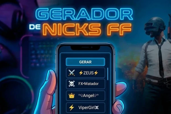Gerador de Nicks Aleatórios FF personalizados com símbolos