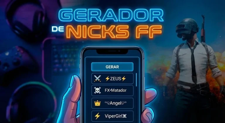 Gerador de Nicks Aleatórios FF personalizados com símbolos
