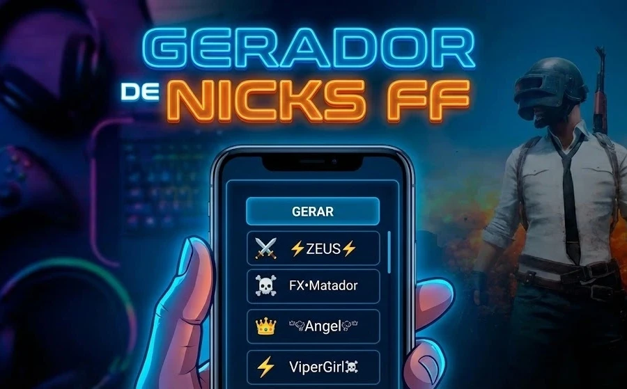 Gerador de Nicks Aleatórios FF personalizados com símbolos