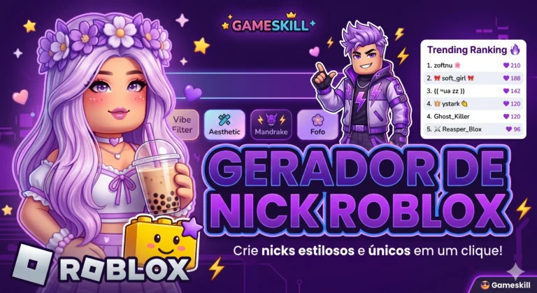 Gerador de Nick Roblox atualizado