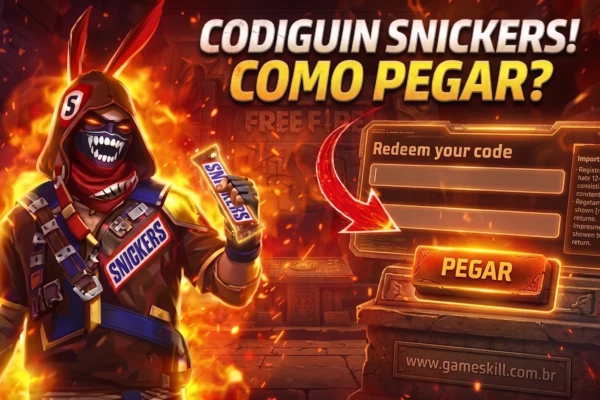 Codiguin Snickers Free Fire Como Resgatar Recompensas Oficiais