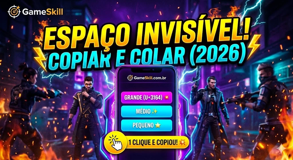 Free Fire Espaço no nick